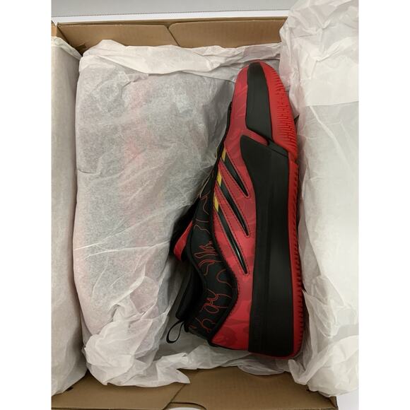 Adidas BAPE x Dame 9 Black Scarlet IH0786 Size 7.5 Red Black Basketball Sneakers main image 2